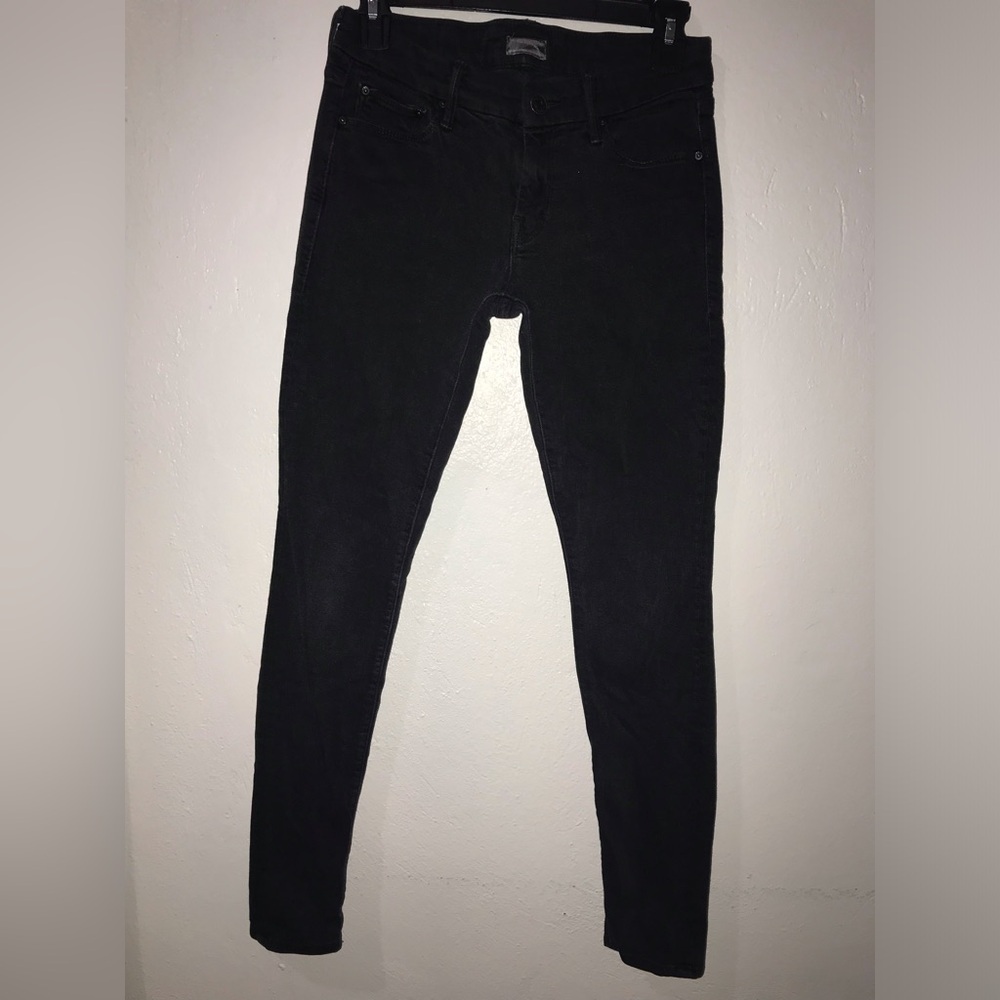 Mother (Size 28) Women’s The Looker A Model Spy Black Denim Skinny Jeans
